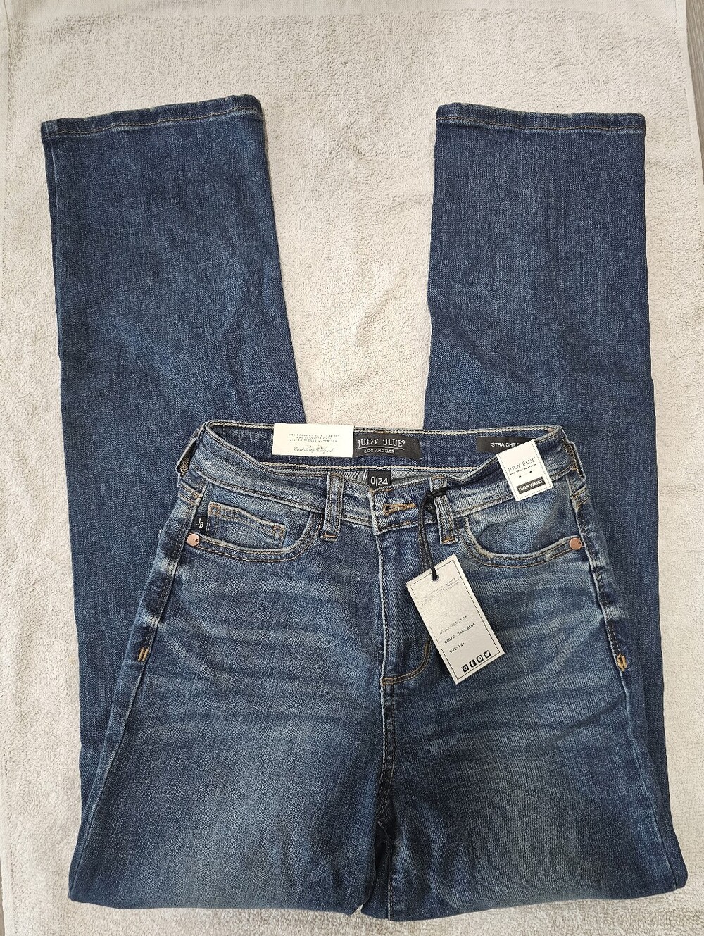 NWT Judy Blue High Waist Straight Fit style JB8601 DK Size 0/24